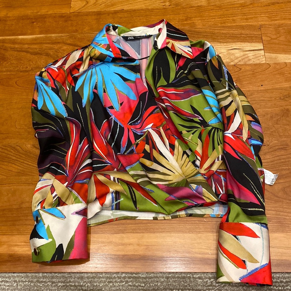 Zara colorful blouse